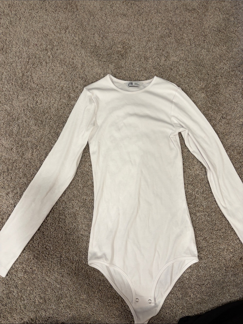 long tall sally White Long-Sleeve Bodysuit